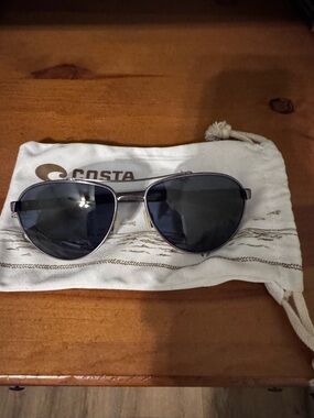 Costa Fernandina Aviator Sunglasses in Silver
